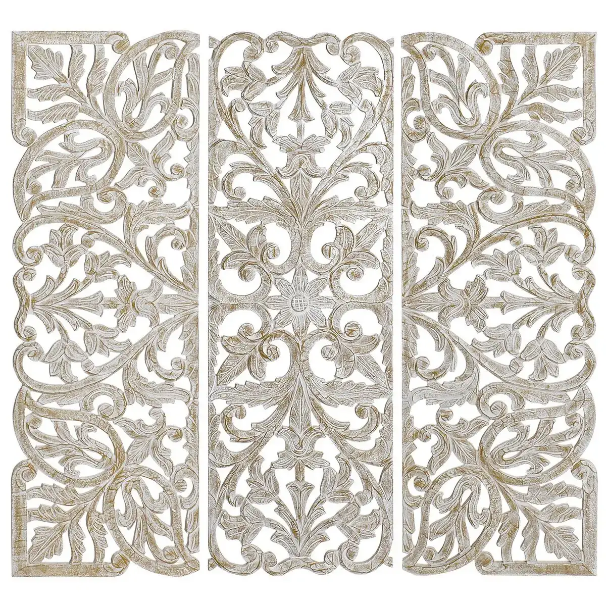 Decoration murale dkd home decor dore blanc fer romantique bois mdf 40 x 2 x 120 cm _2883. DIAYTAR SENEGAL - Votre Passage vers l'Exceptionnel. Explorez notre boutique en ligne, où chaque produit est choisi avec soin pour offrir une expérience de shopping inoubliable.