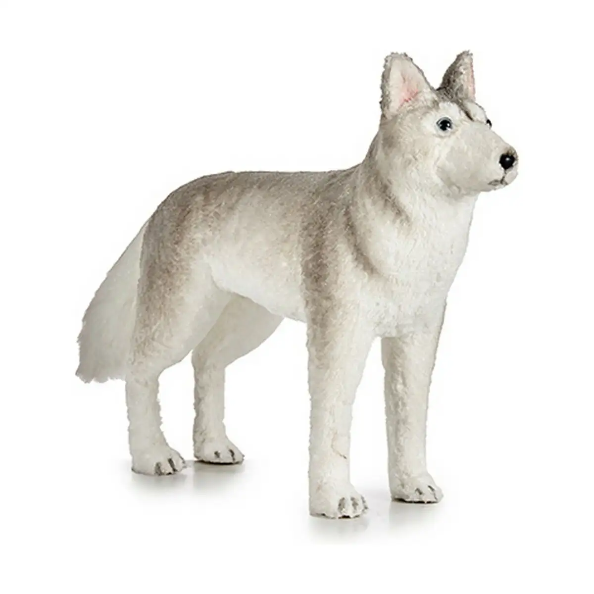 Decoration noel 87 cm chien gris blanc synthetique_5023. DIAYTAR SENEGAL - Là où la Diversité Rencontre la Qualité. Parcourez notre gamme complète et trouvez des produits qui incarnent la richesse et l'unicité du Sénégal.