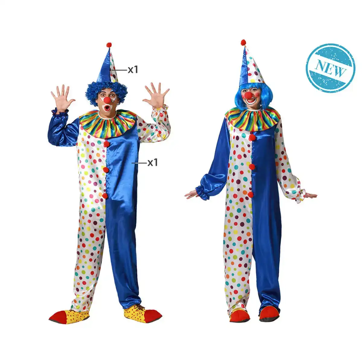 Deguisement pour adultes m l clown bleu_8074. Découvrez DIAYTAR SENEGAL - Votre Source de Produits Variés et un Service Exceptionnel. Parcourez nos catégories et bénéficiez d'un service client dévoué, prêt à vous guider à chaque étape.