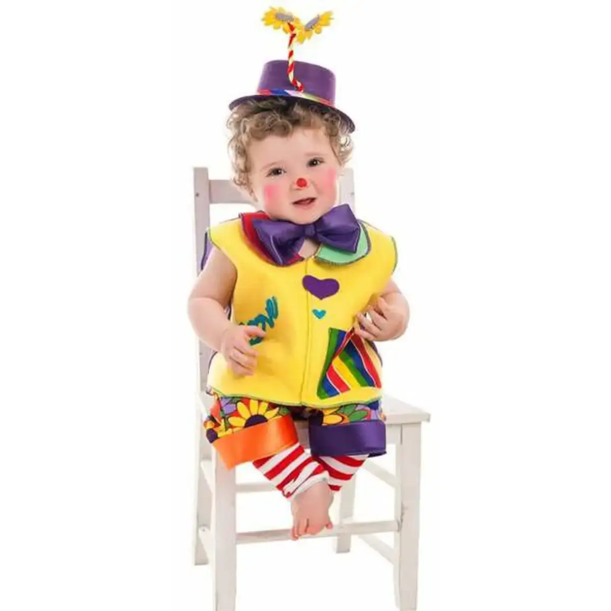 Deguisement pour bebes love clown_5507. Bienvenue chez DIAYTAR SENEGAL - Où le Shopping Devient un Voyage. Explorez notre plateforme pour dénicher des produits uniques, racontant l'histoire et l'âme du Sénégal.