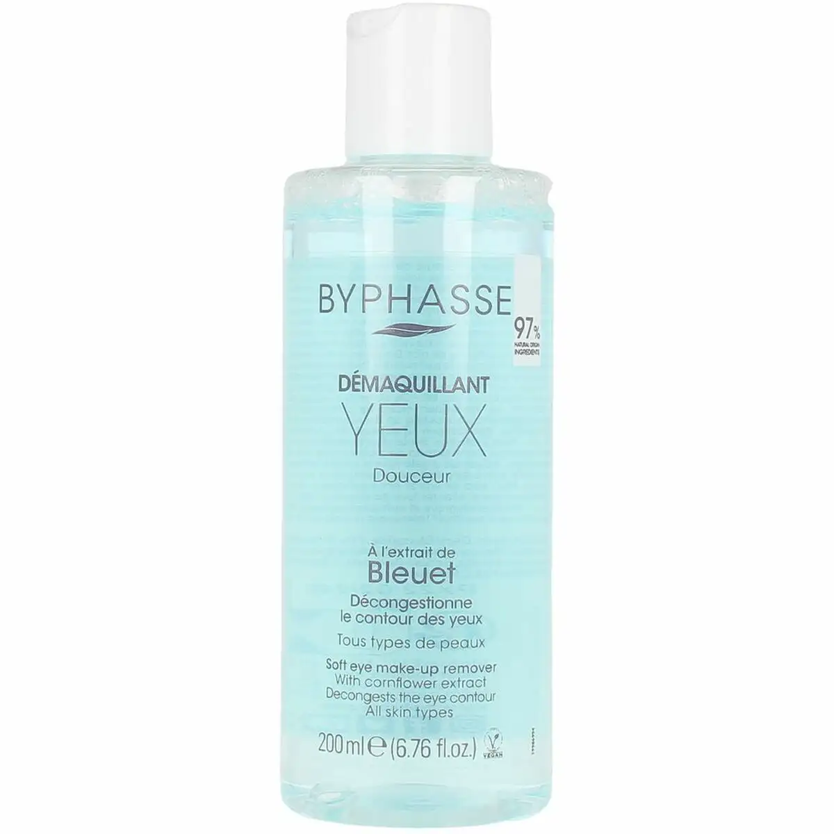 Demaquillant yeux byphasse bleuet 200 ml_6464. DIAYTAR SENEGAL - Votre Destination pour un Shopping Inoubliable. Naviguez à travers notre catalogue et choisissez des produits qui vous marquent par leur originalité.