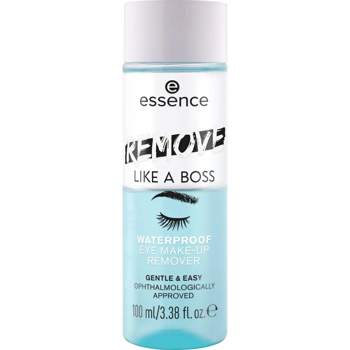 Demaquillant yeux essence remove like a boss waterproof 100 ml _5721. DIAYTAR SENEGAL - Où Chaque Détail Fait la Différence. Parcourez notre sélection soignée et choisissez des articles qui rehaussent votre quotidien, du fonctionnel à l'esthétique.