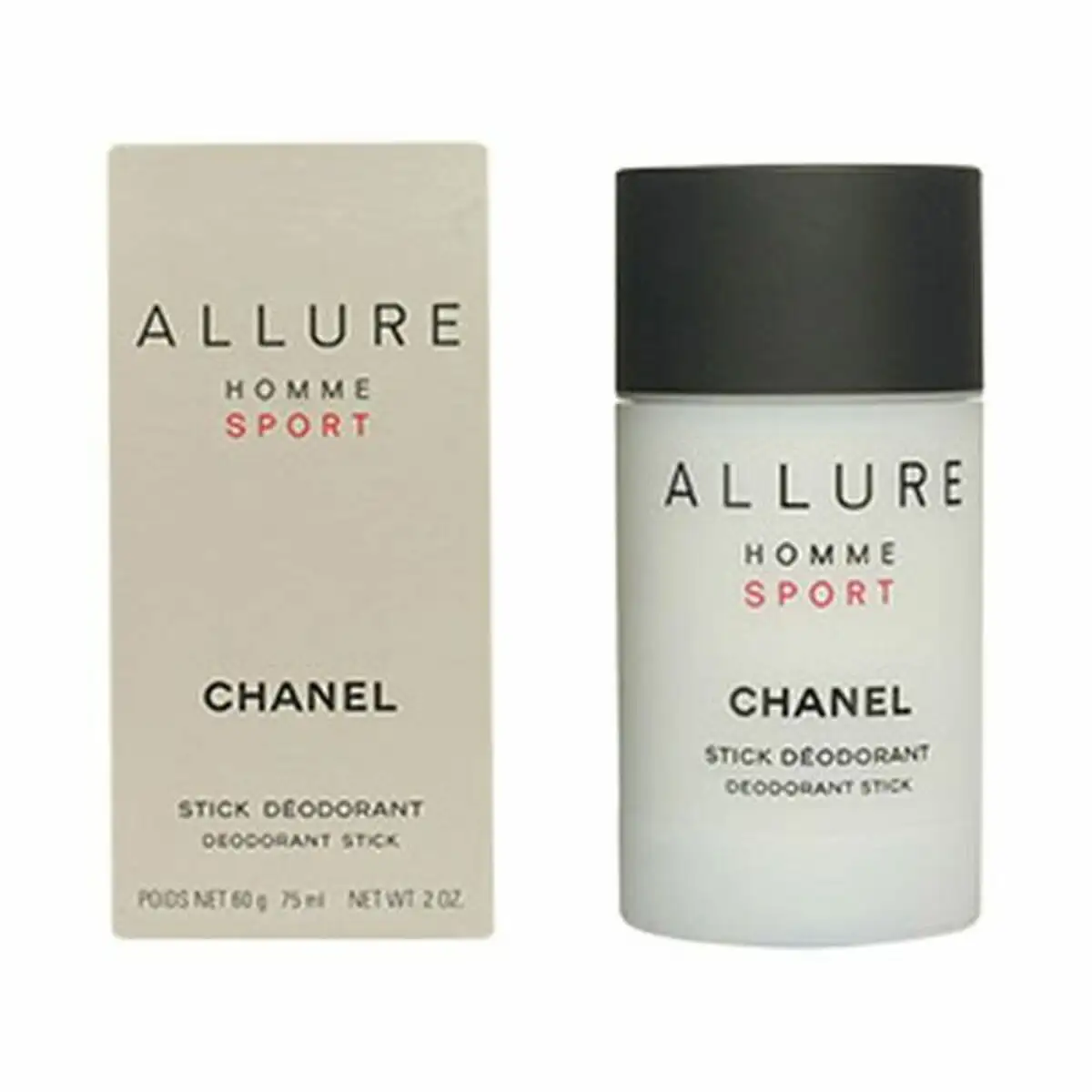 Deodorant en stick allure homme sport chanel 1cc7201 75 g 75 g_5202. DIAYTAR SENEGAL - Là où Chaque Produit Est une Trouvaille. Parcourez notre catalogue diversifié et découvrez des articles qui enrichiront votre quotidien, du pratique à l'insolite.