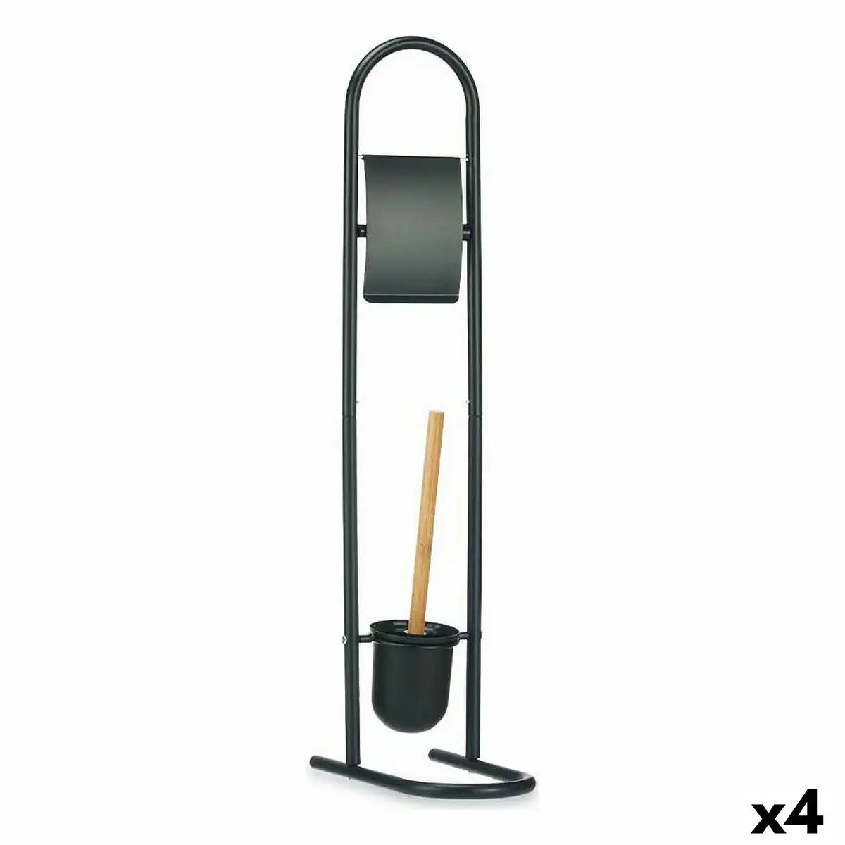 Derouleur papier toilette avec pot a balai 16 x 28 5 x 80 8 cm noir metal plastique bambou 4 unites _2617. Entrez dans l'Univers de DIAYTAR SENEGAL - Où Chaque Produit a son Histoire. Explorez notre catalogue et découvrez des trésors qui racontent la riche culture du Sénégal.