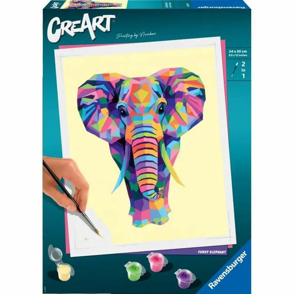 Dessins a peindre ravensburger creart large elephant 24 x 30 cm_7528. Bienvenue sur DIAYTAR SENEGAL - Là où le Shopping Devient une Aventure. Explorez notre catalogue et dénichez des trésors qui élargiront votre horizon shopping.