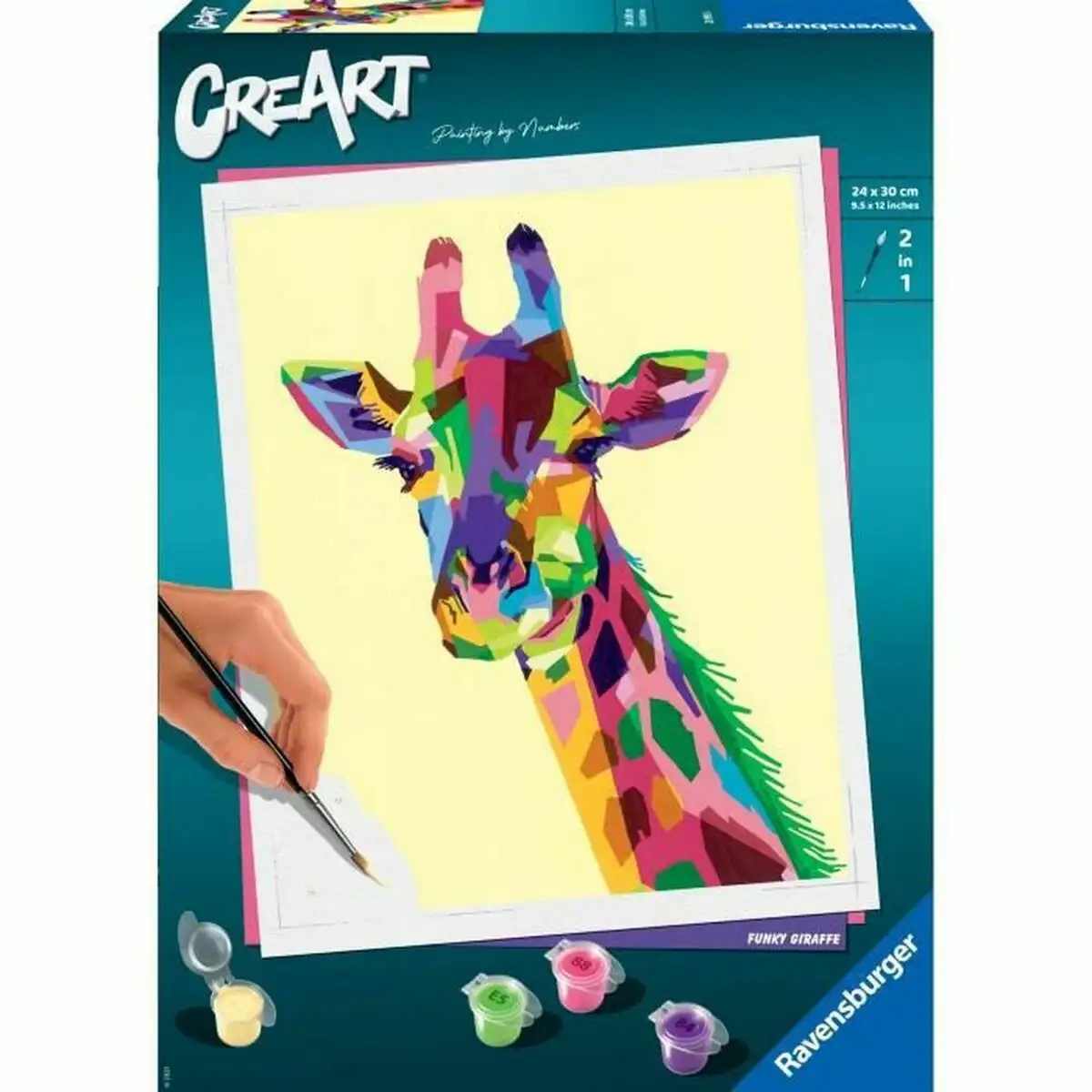 Dessins a peindre ravensburger creart large giraffe 24 x 30 cm_2521. Bienvenue sur DIAYTAR SENEGAL - Où Chaque Produit a son Histoire. Découvrez notre sélection unique et choisissez des articles qui racontent la richesse culturelle et artistique du Sénégal.