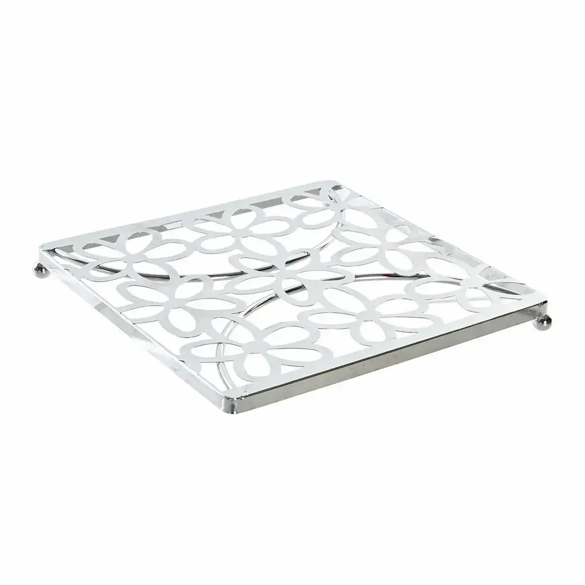 Dessous de plat dkd home decor argente metal plastique 18 x 18 x 1 5 cm_9388. DIAYTAR SENEGAL - Votre Paradis Shopping au Cœur du Sénégal. Explorez notre boutique en ligne et découvrez des produits conçus pour enchanter chaque aspect de votre vie.