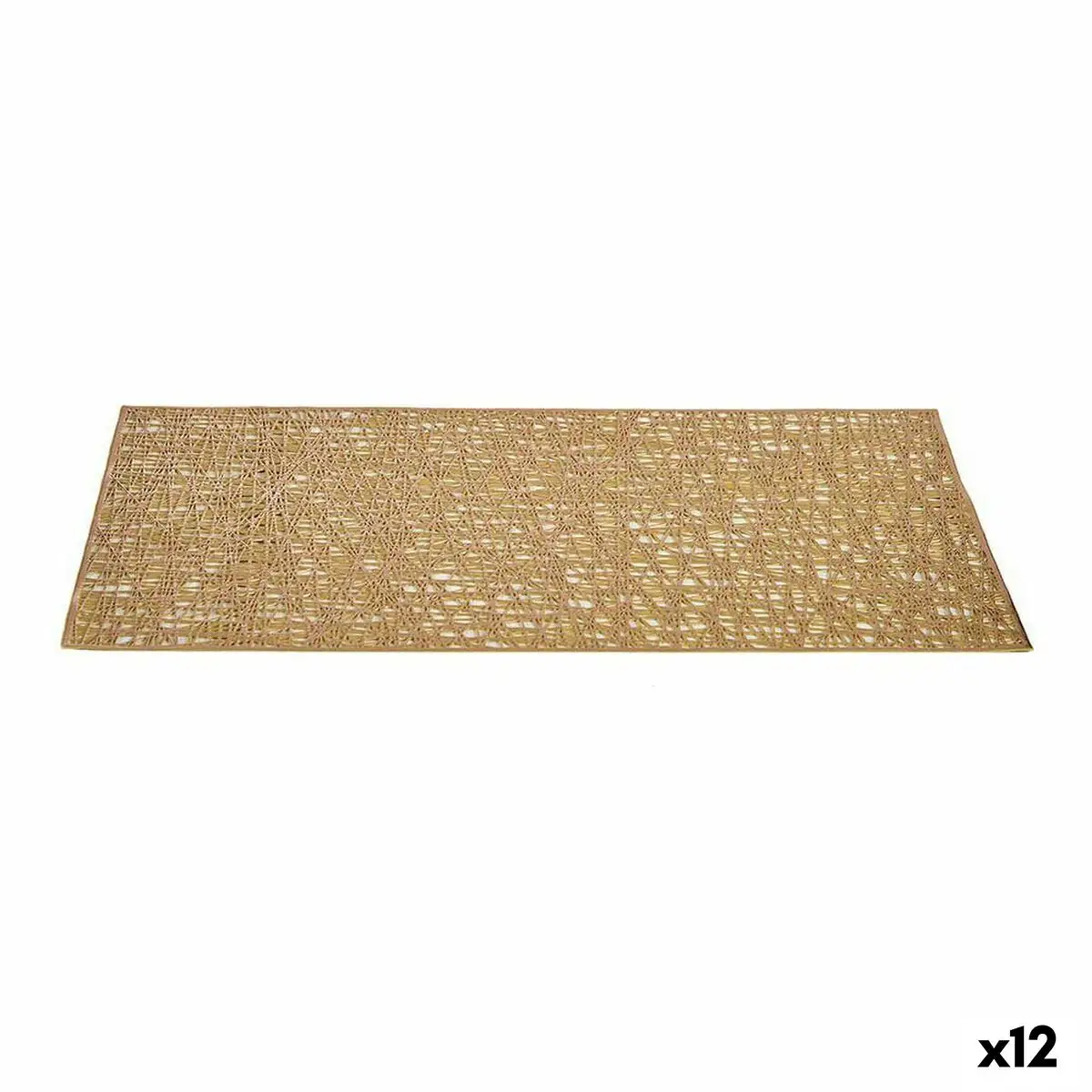 Dessous de plat dore plastique 45 x 0 01 x 30 cm 12 unites _3993. DIAYTAR SENEGAL - Votre Passage vers l'Éclat et la Beauté. Explorez notre boutique en ligne et trouvez des produits qui subliment votre apparence et votre espace.