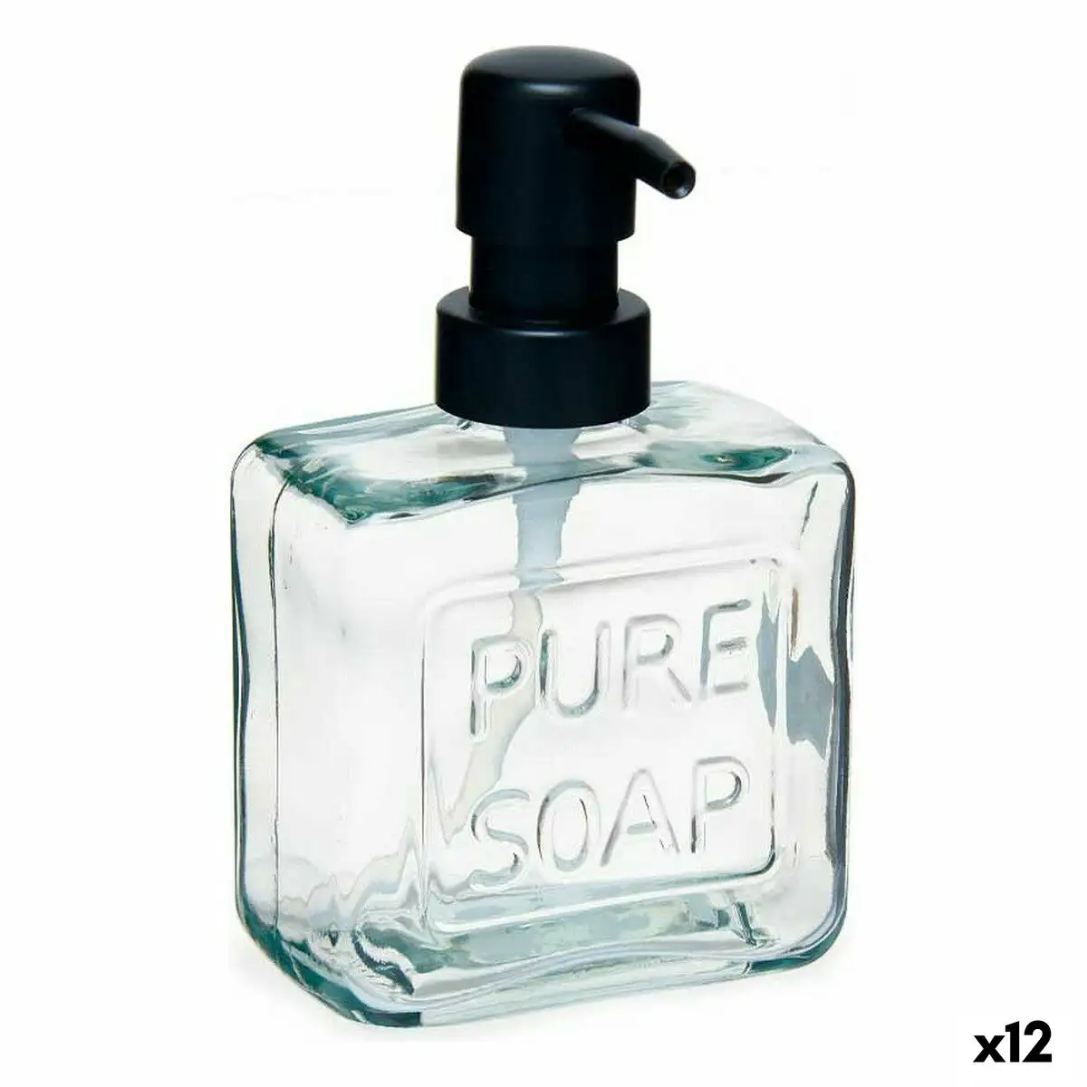 Distributeur de savon pure soap 250 ml verre transparent plastique 12 unites _5460. DIAYTAR SENEGAL - Votre Destination Shopping Exquise. Explorez notre boutique en ligne et découvrez des trésors qui ajoutent une touche de sophistication à votre style et à votre espace.