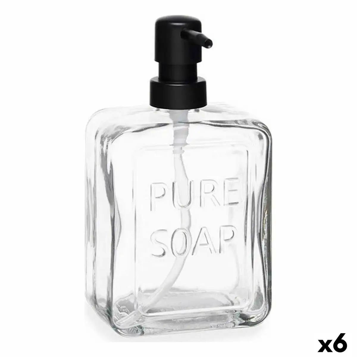 Distributeur de savon pure soap verre transparent plastique 570 ml 6 unites _8333. DIAYTAR SENEGAL - Où l'Élégance Rencontre l'Authenticité. Naviguez à travers notre boutique en ligne et choisissez des produits qui incarnent le style et la tradition du Sénégal.