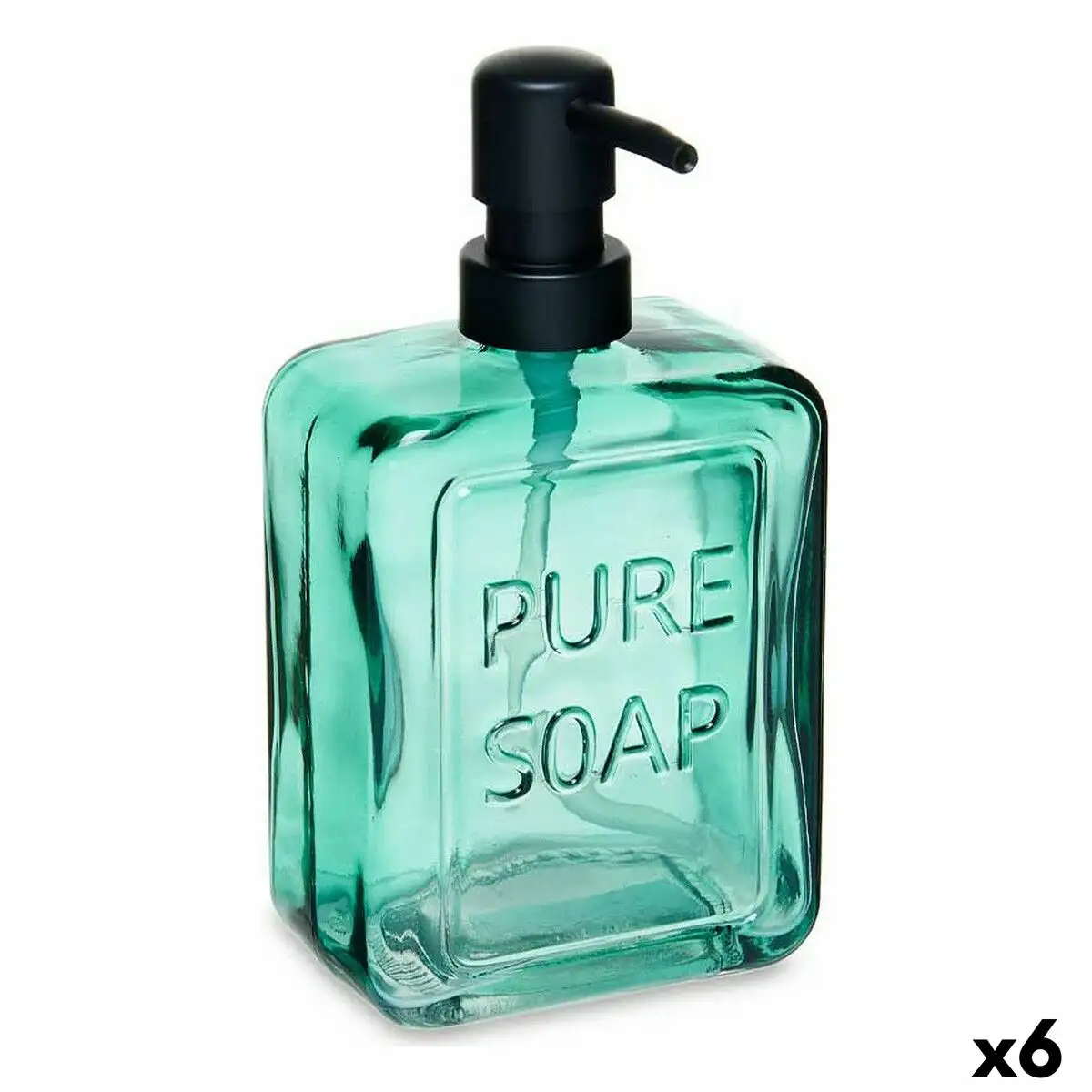 Distributeur de savon pure soap verre vert 570 ml 6 unites _2956. DIAYTAR SENEGAL - Où Choisir est une Célébration de l'Artisanat. Explorez notre boutique en ligne et choisissez des articles qui incarnent l'art et le savoir-faire du Sénégal.