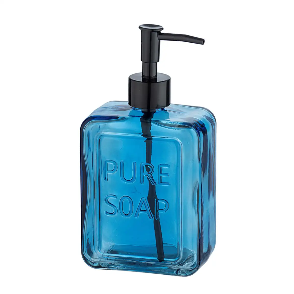 Distributeur de savon wenko pure soap 550 ml bleu verre_5172. Bienvenue chez DIAYTAR SENEGAL - Où le Shopping Devient un Plaisir. Découvrez notre boutique en ligne et trouvez des trésors qui égaieront chaque jour de votre vie.