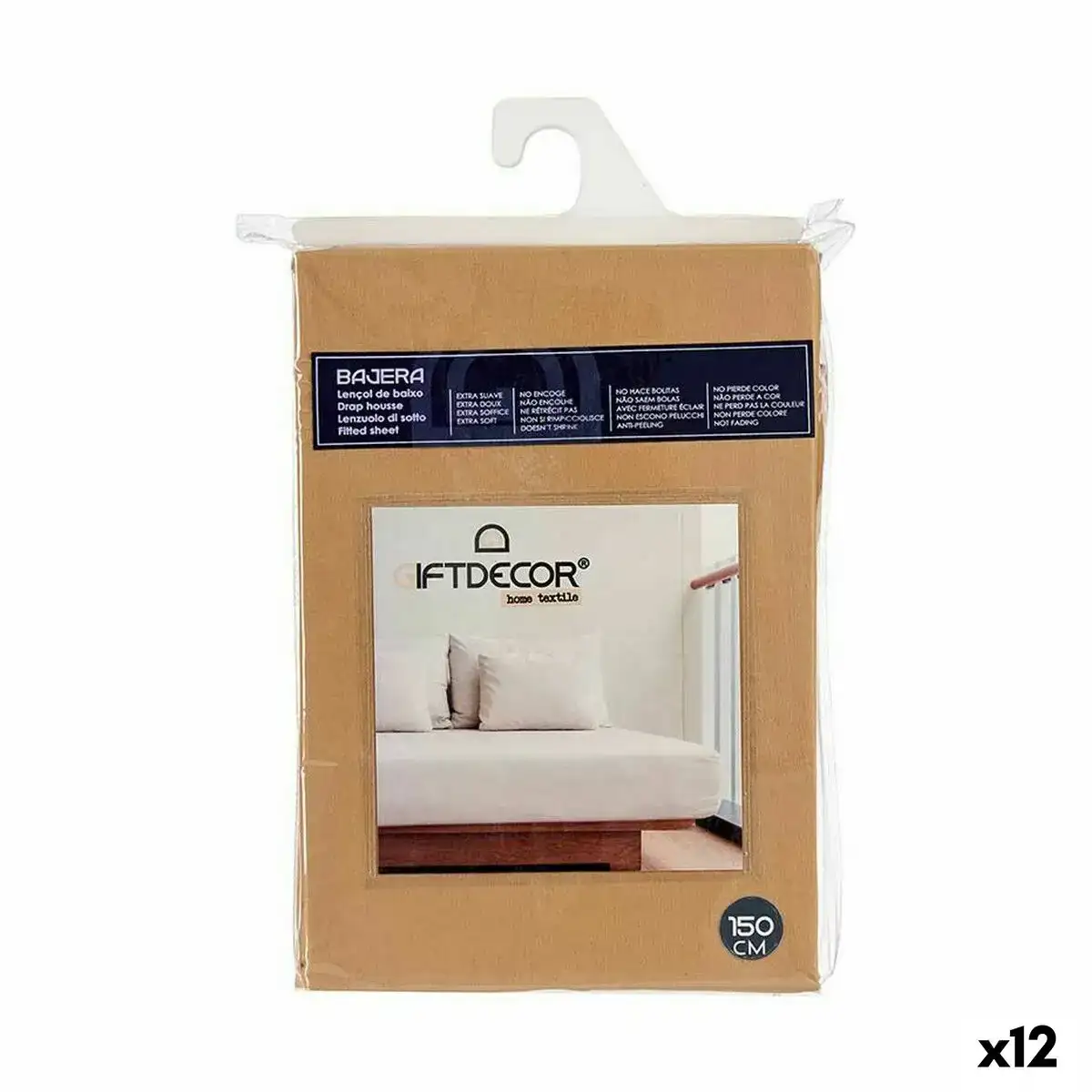 Drap housse 150 cm beige 12 unites _4734. Entrez dans le Monde de DIAYTAR SENEGAL - Où la Satisfaction est la Priorité. Explorez notre sélection pensée pour vous offrir une expérience de shopping qui va au-delà de vos attentes.