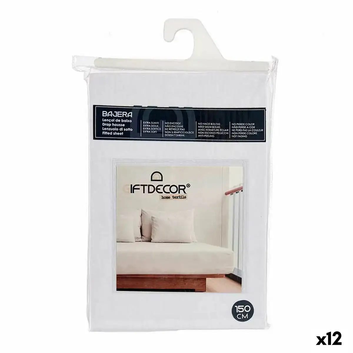 Drap housse 150 cm blanc 12 unites _5762. Bienvenue sur DIAYTAR SENEGAL - Où Chaque Détail compte. Plongez dans notre univers et choisissez des produits qui ajoutent de l'éclat et de la joie à votre quotidien.