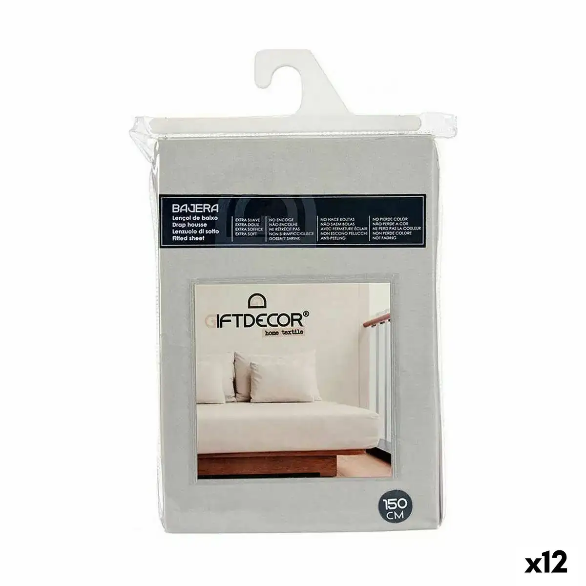 Drap housse 150 cm gris 12 unites _8907. Bienvenue sur DIAYTAR SENEGAL - Votre Galerie Shopping Personnalisée. Découvrez un monde de produits diversifiés qui expriment votre style unique et votre passion pour la qualité.