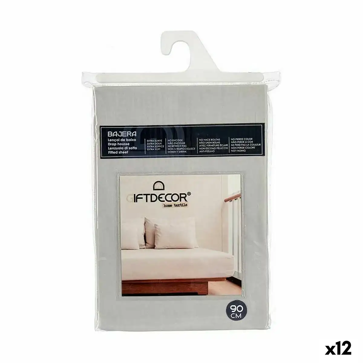 Drap housse 90 cm gris 12 unites _2793. DIAYTAR SENEGAL - Votre Passage vers le Chic et l'Élégance. Naviguez à travers notre boutique en ligne pour trouver des produits qui ajoutent une touche sophistiquée à votre style.
