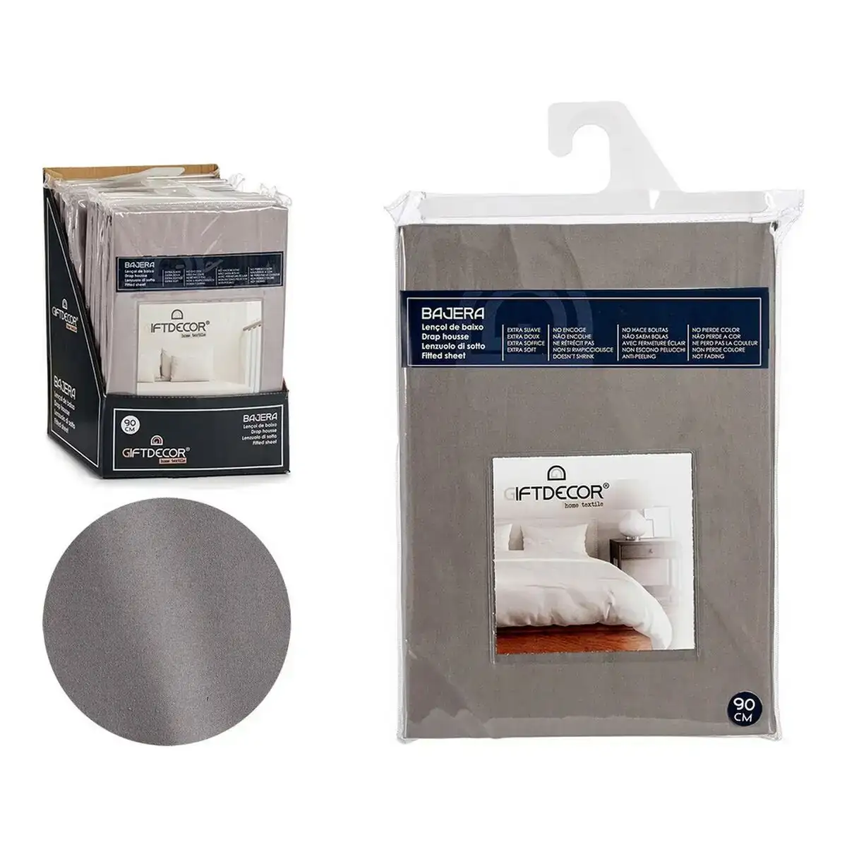 Drap housse anthracite_8203. DIAYTAR SENEGAL - Votre Destination pour un Shopping Inégalé. Naviguez à travers notre sélection minutieuse pour trouver des produits qui répondent à tous vos besoins.