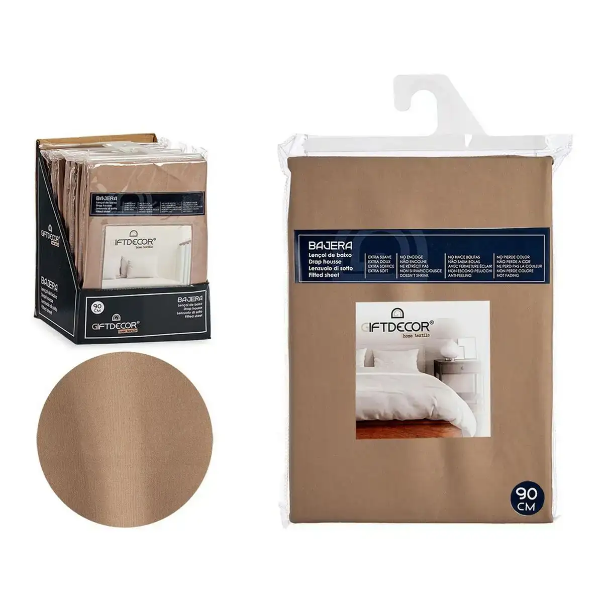 Drap housse marron_1055. Bienvenue chez DIAYTAR SENEGAL - Où Chaque Objet a sa Propre Histoire. Découvrez notre sélection soigneusement choisie et choisissez des produits qui racontent le patrimoine sénégalais.