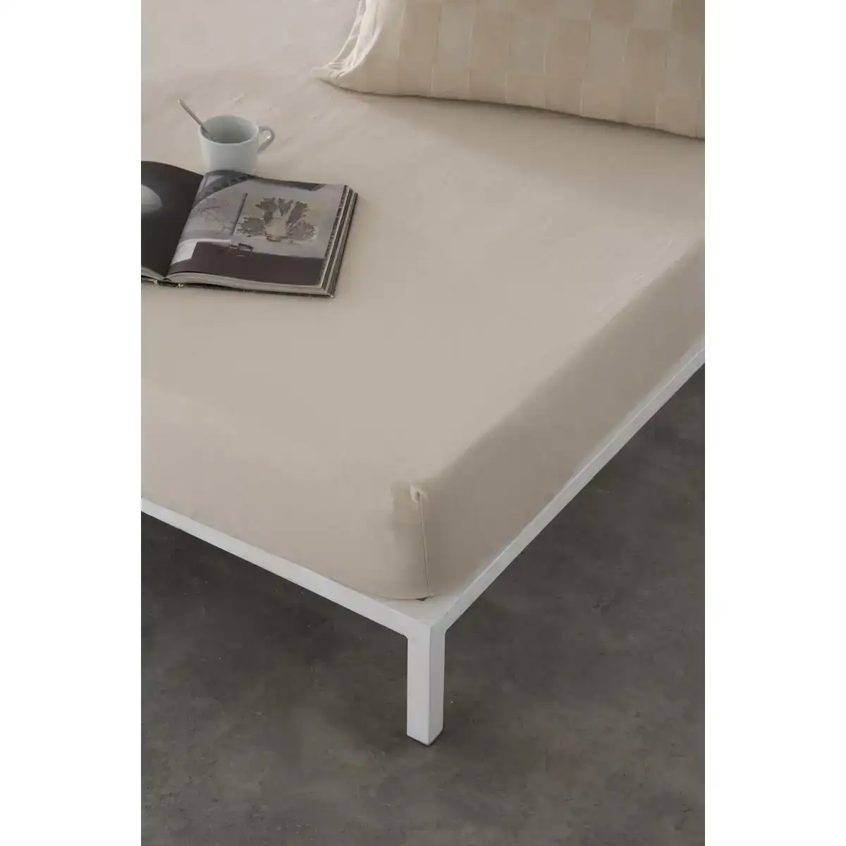 Drap housse naturals elba beige 90 x 190 200 cm lit 1 persone _6058. Bienvenue sur DIAYTAR SENEGAL - Là où Chaque Objet a une Âme. Plongez dans notre catalogue et trouvez des articles qui portent l'essence de l'artisanat et de la passion.
