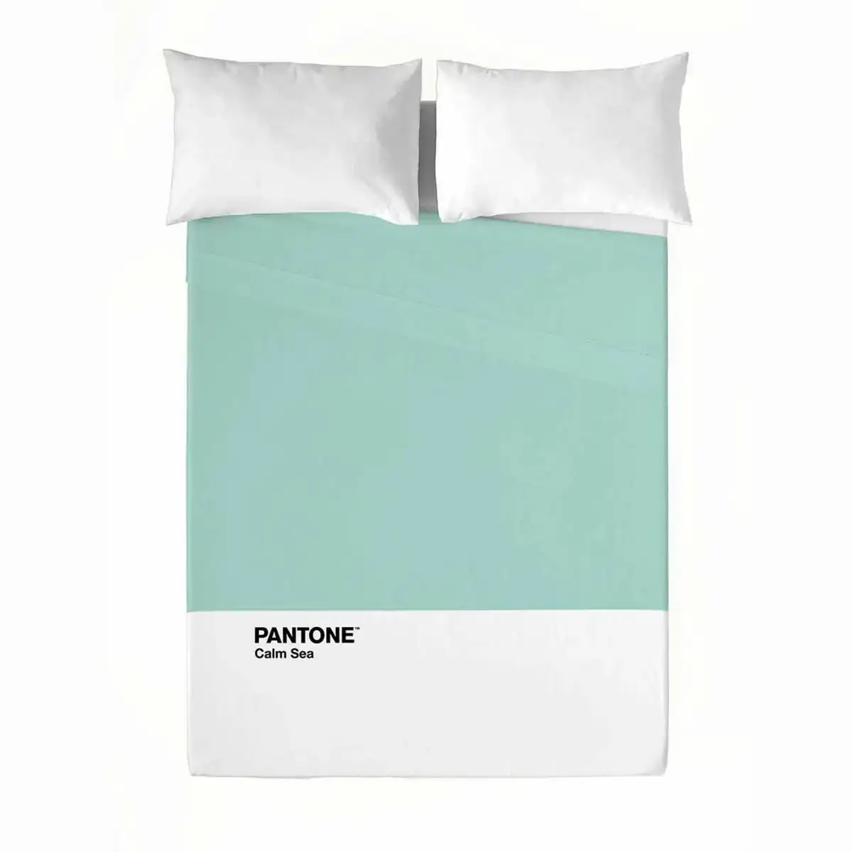 Drap pantone calm sea 160 x 270 cm lit 1 persone _5386. DIAYTAR SENEGAL - Où le Shopping est un Plaisir Engagé. Parcourez notre catalogue et choisissez des produits qui respectent vos valeurs et vos attentes.
