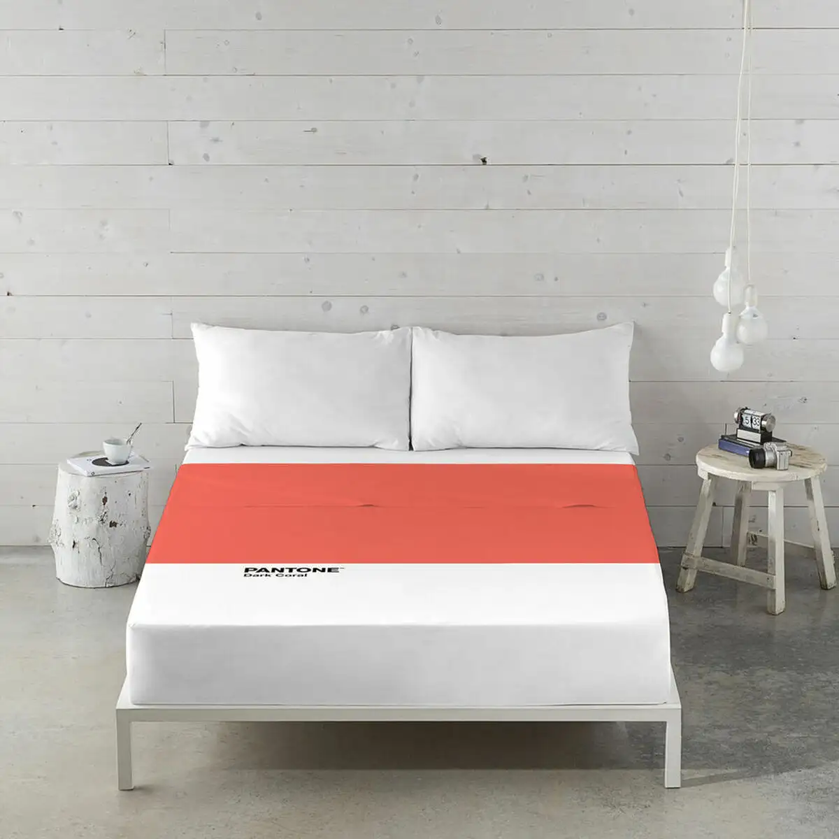 Drap pantone dark coral 230 x 270 cm gran lit 2 persones _1980. DIAYTAR SENEGAL - L'Art de Vivre en Couleurs et en Styles. Parcourez notre sélection et trouvez des articles qui reflètent votre personnalité et votre goût pour la vie.