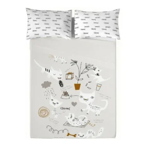 Drap panzup gatos 2 230 x 270 cm_2202. Bienvenue chez DIAYTAR SENEGAL - Où Choisir est une Invitation au Voyage. Explorez notre boutique en ligne et découvrez des produits qui vous transportent dans l'univers du Sénégal.