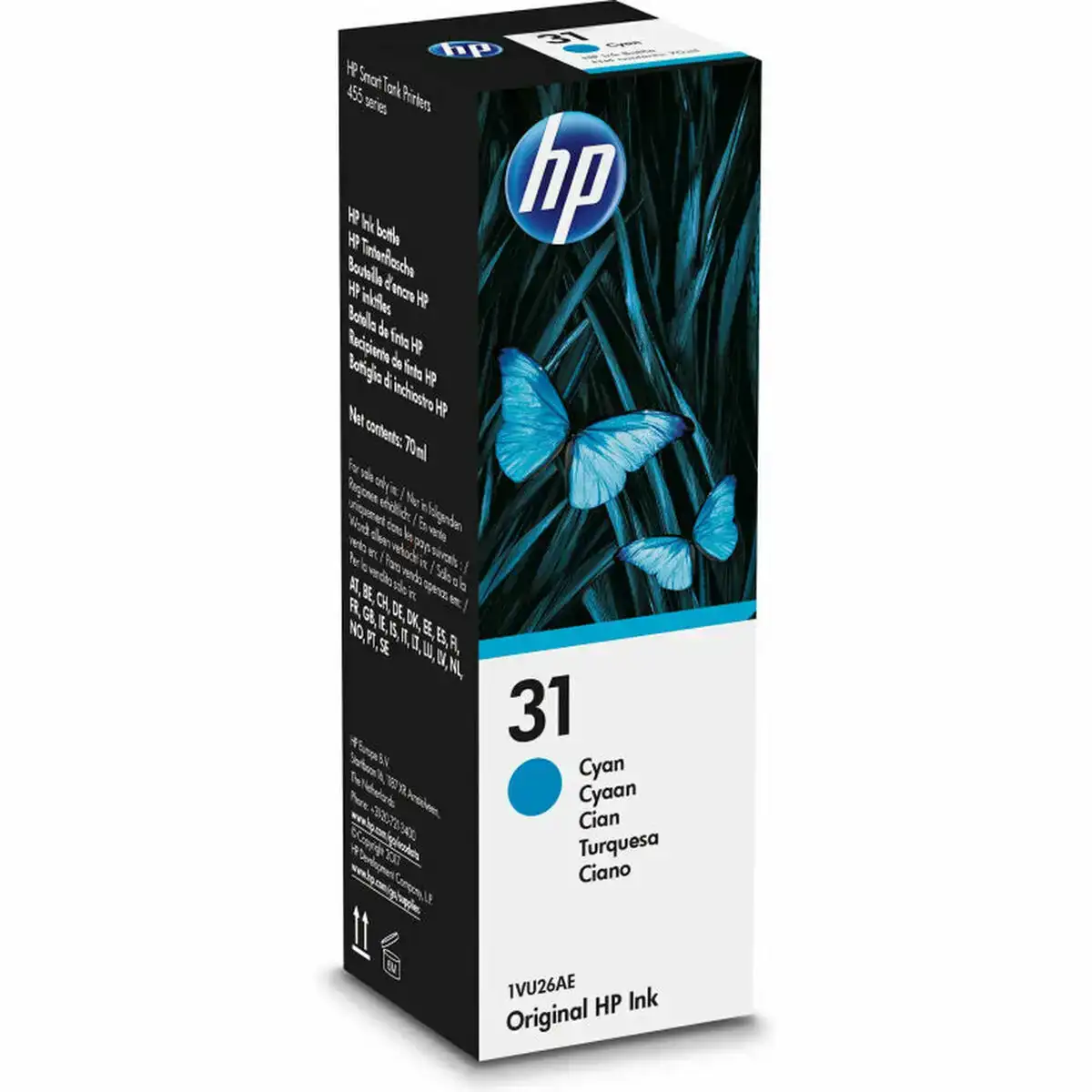 Encre pour recharger des cartouches hp 31 70 ml cyan original ink bottle_7348. DIAYTAR SENEGAL - Où Chaque Achat Raconte une Histoire. Parcourez notre boutique en ligne pour trouver des articles qui évoquent le savoir-faire et la tradition du Sénégal.