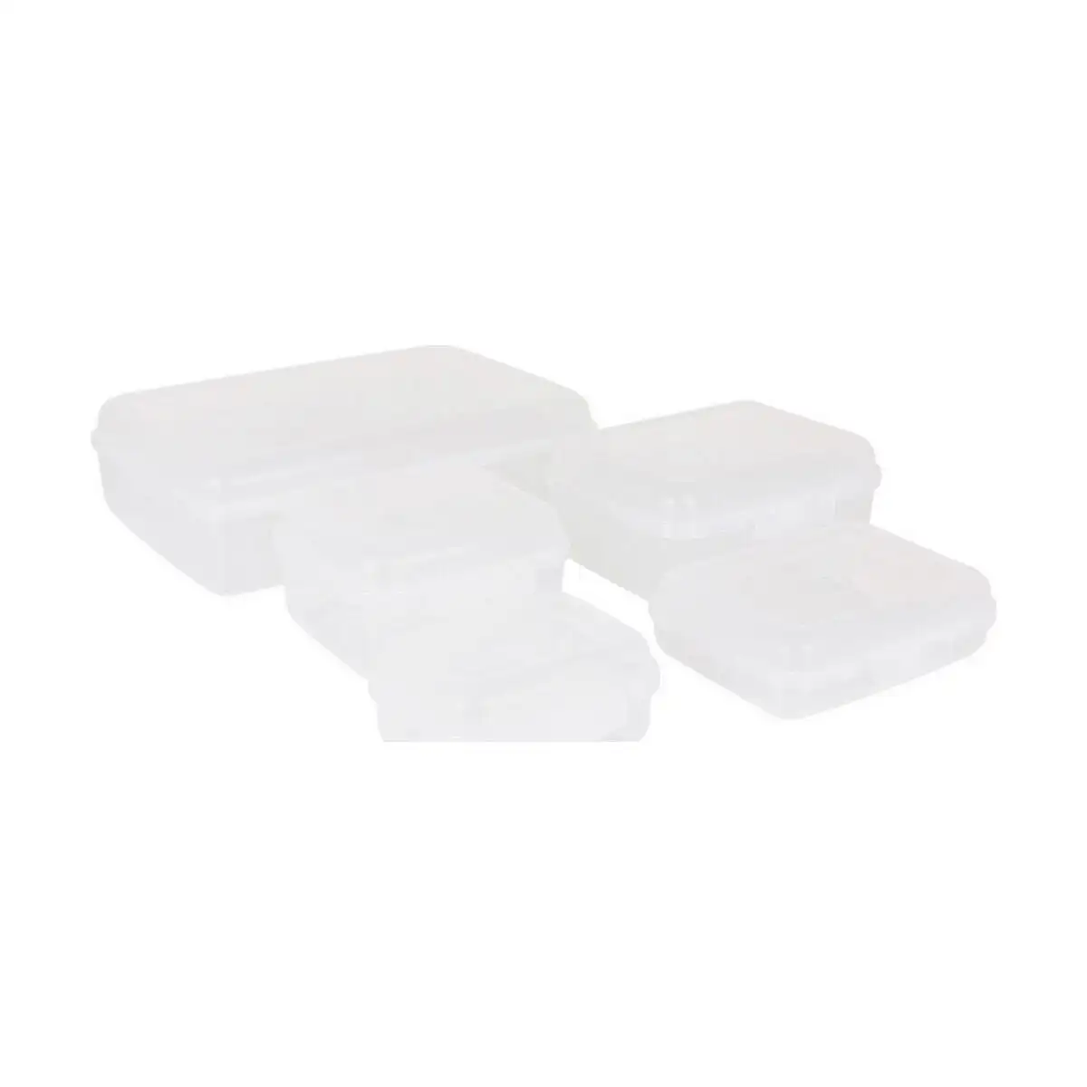 Ensemble de 5 boites a lunch tontarelli fill box rectangulaire blanc 5 pieces 29 5 x 20 2 x 8 6 cm _4892. DIAYTAR SENEGAL - Votre Passage vers l'Éclat et la Beauté. Explorez notre boutique en ligne et trouvez des produits qui subliment votre apparence et votre espace.