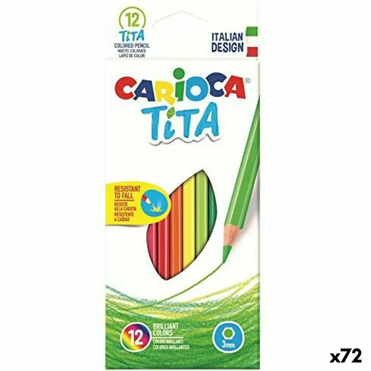 Ensemble de crayons carioca tita multicouleur 12 pieces resine 72 unites _6223. DIAYTAR SENEGAL - Votre Destination Shopping Éthique. Parcourez notre gamme et choisissez des articles qui respectent l'environnement et les communautés locales.