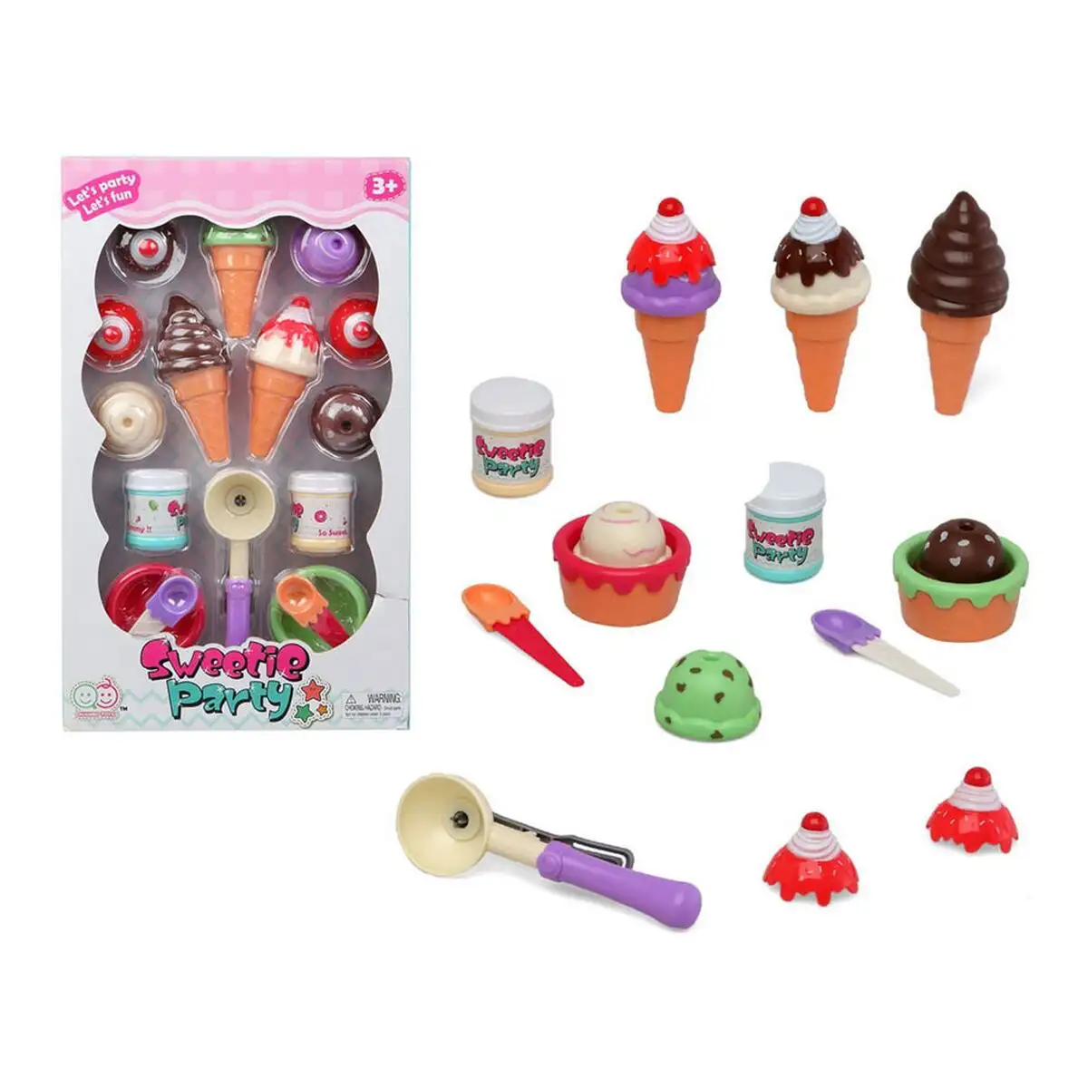 Ensemble de jouets ice cream sweetie party 40 x 24 cm _7575. Votre Destination de Choix: DIAYTAR SENEGAL - Où l'Authenticité Rencontre la Commodité. Faites l'expérience de magasiner en ligne pour des articles qui incarnent la richesse culturelle et la modernité du Sénégal.