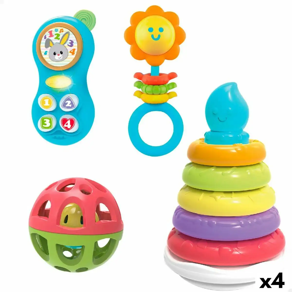 Ensemble de jouets pour bebes winfun 13 x 20 x 13 cm 4 unites_5332. DIAYTAR SENEGAL - Votre Portail Vers l'Exclusivité. Explorez notre boutique en ligne pour trouver des produits uniques et exclusifs, conçus pour les amateurs de qualité.