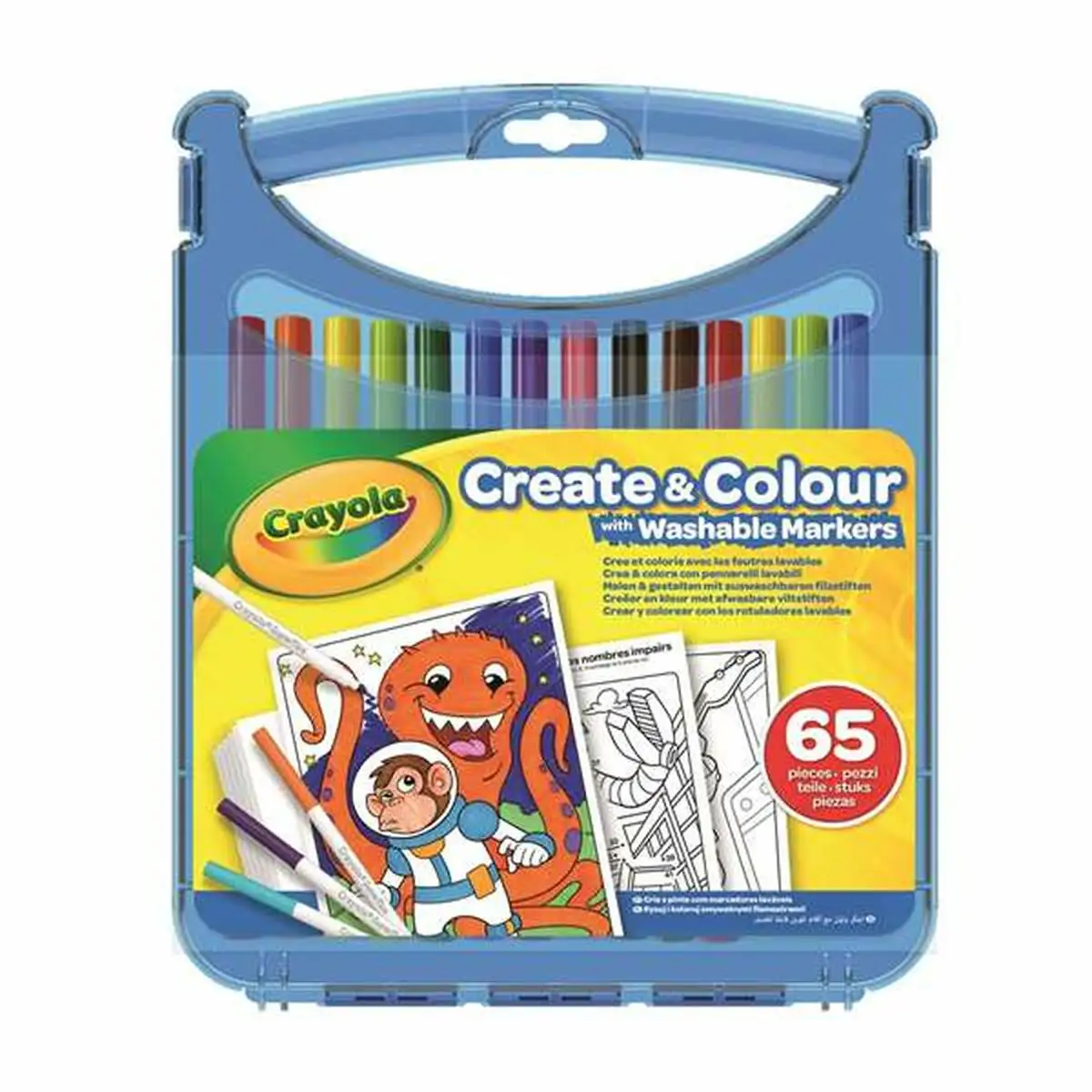 Ensemble de marqueurs crayola lavable 65 pieces_1391. DIAYTAR SENEGAL - L'Art de Vivre l'Excellence au Quotidien. Explorez notre gamme et choisissez des produits qui ajoutent une note de prestige à votre vie.