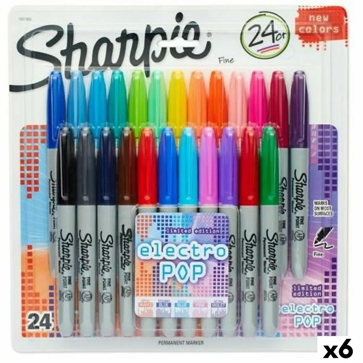 Ensemble de marqueurs sharpie electro pop multicouleur 24 pieces 1 mm 6 unites _9832. DIAYTAR SENEGAL - L'Écrin de Vos Désirs Shopping. Parcourez notre boutique en ligne et explorez des produits minutieusement choisis pour répondre à vos envies les plus exigeantes.