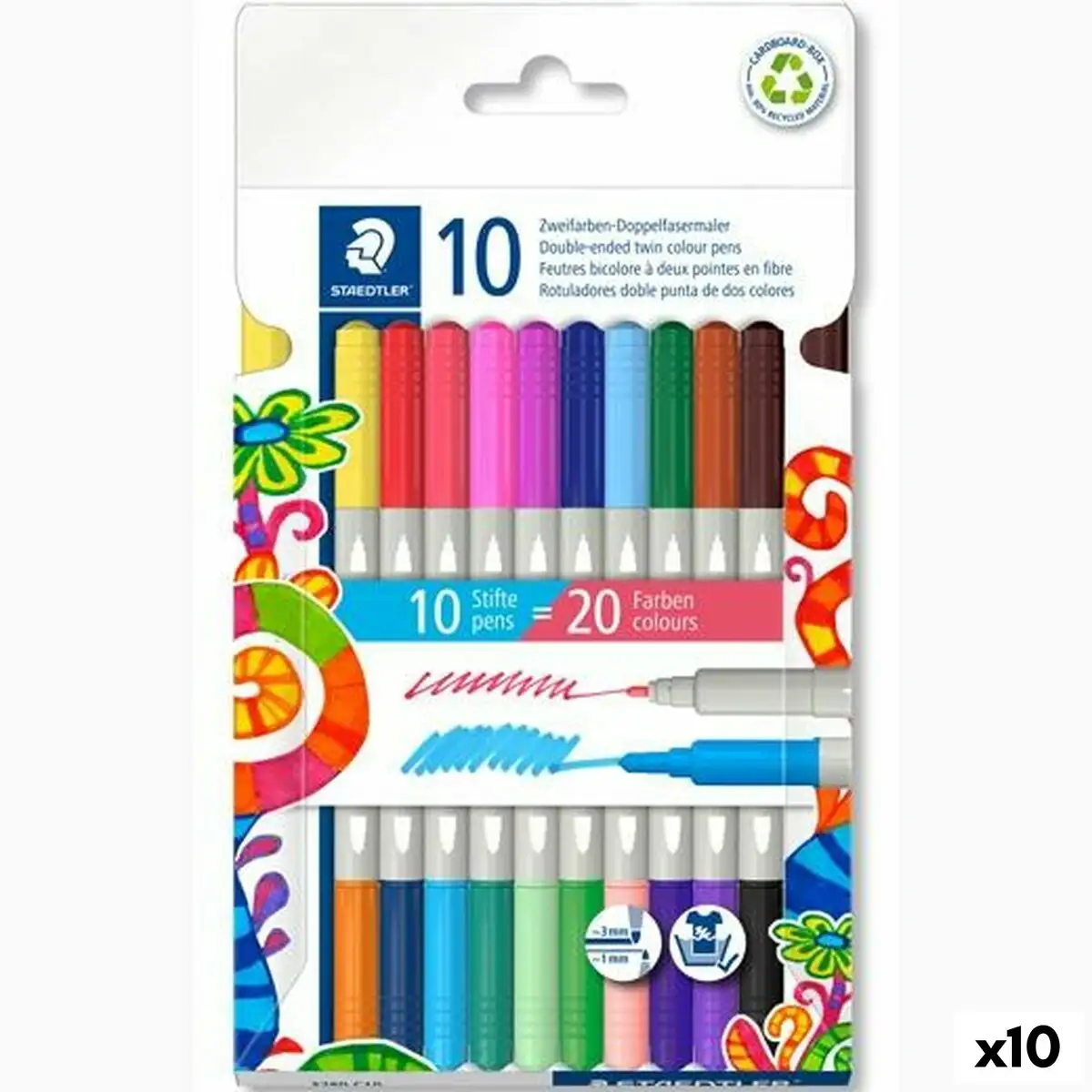 Ensemble de marqueurs staedtler noris 3280 10 unites_1397. Entrez dans l'Univers de DIAYTAR SENEGAL - Où l'Authenticité Renouvelle Votre Quotidien. Explorez notre gamme de produits et trouvez des articles qui reflètent votre essence.