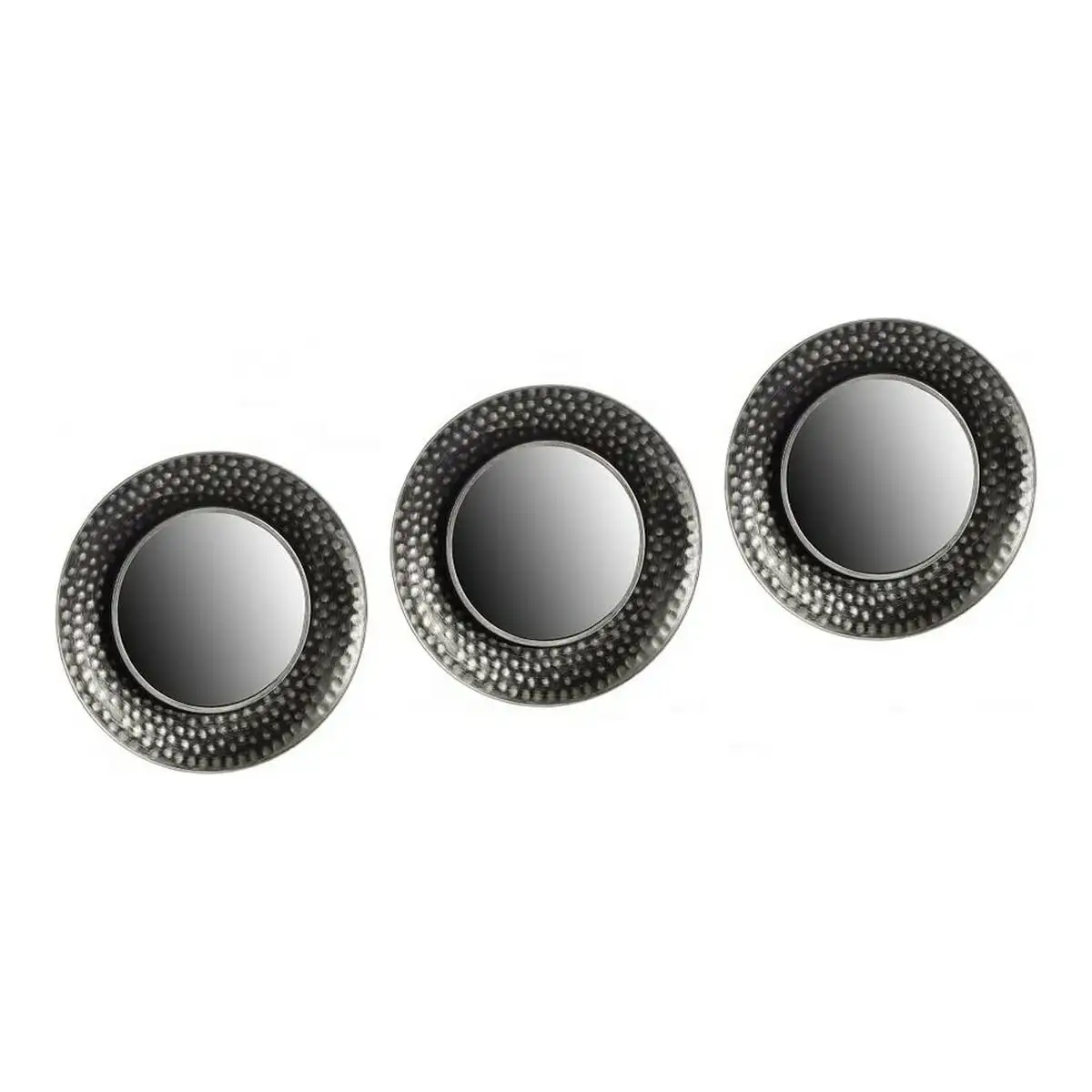 Ensemble de miroirs noir argente 3 pieces plastique miroir 24 5 x 3 x 24 5 cm_1177. DIAYTAR SENEGAL - Là où Choisir est un Acte d'Amour pour le Sénégal. Explorez notre gamme et choisissez des produits qui célèbrent la culture et l'artisanat du pays.