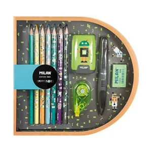 Ensemble de papeterie milan 11 pieces vert_2354. Votre Destination de Choix: DIAYTAR SENEGAL - Où l'Authenticité Rencontre la Commodité. Faites l'expérience de magasiner en ligne pour des articles qui incarnent la richesse culturelle et la modernité du Sénégal.