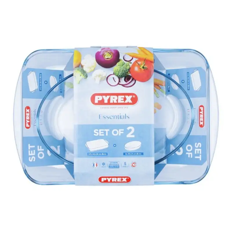 Ensemble de plats de cuisson au four pyrex essentials verre borosilicate 30 x 21 cm 40 x 27 cm 2 pcs _5455. Entrez dans l'Univers de DIAYTAR SENEGAL - Où Chaque Produit a sa Place. Explorez nos rayons virtuels et choisissez des articles qui s'intègrent parfaitement à votre style de vie.