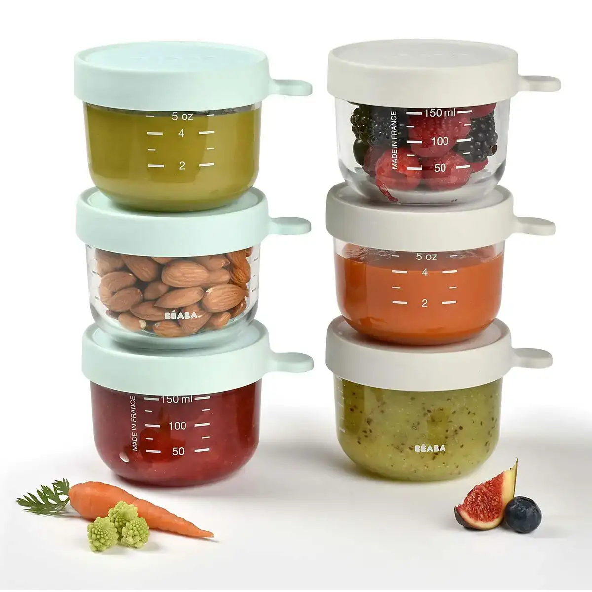 Ensemble de recipients pour aliments pour bebes beaba 912989_6560. DIAYTAR SENEGAL - Où Choisir est une Célébration. Découvrez notre sélection de produits qui représentent la diversité et la joie du Sénégal, à chaque étape de votre vie.