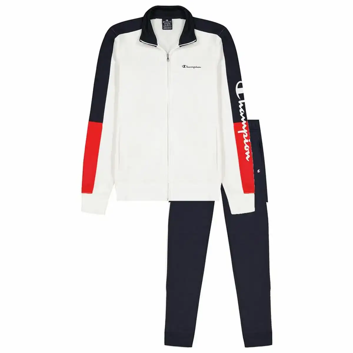 Ensemble de sport pour adultes champion full zip suit blanc homme_8993. DIAYTAR SENEGAL - Là où Chaque Produit Évoque une Émotion. Parcourez notre catalogue et choisissez des articles qui vous touchent et qui enrichissent votre expérience.