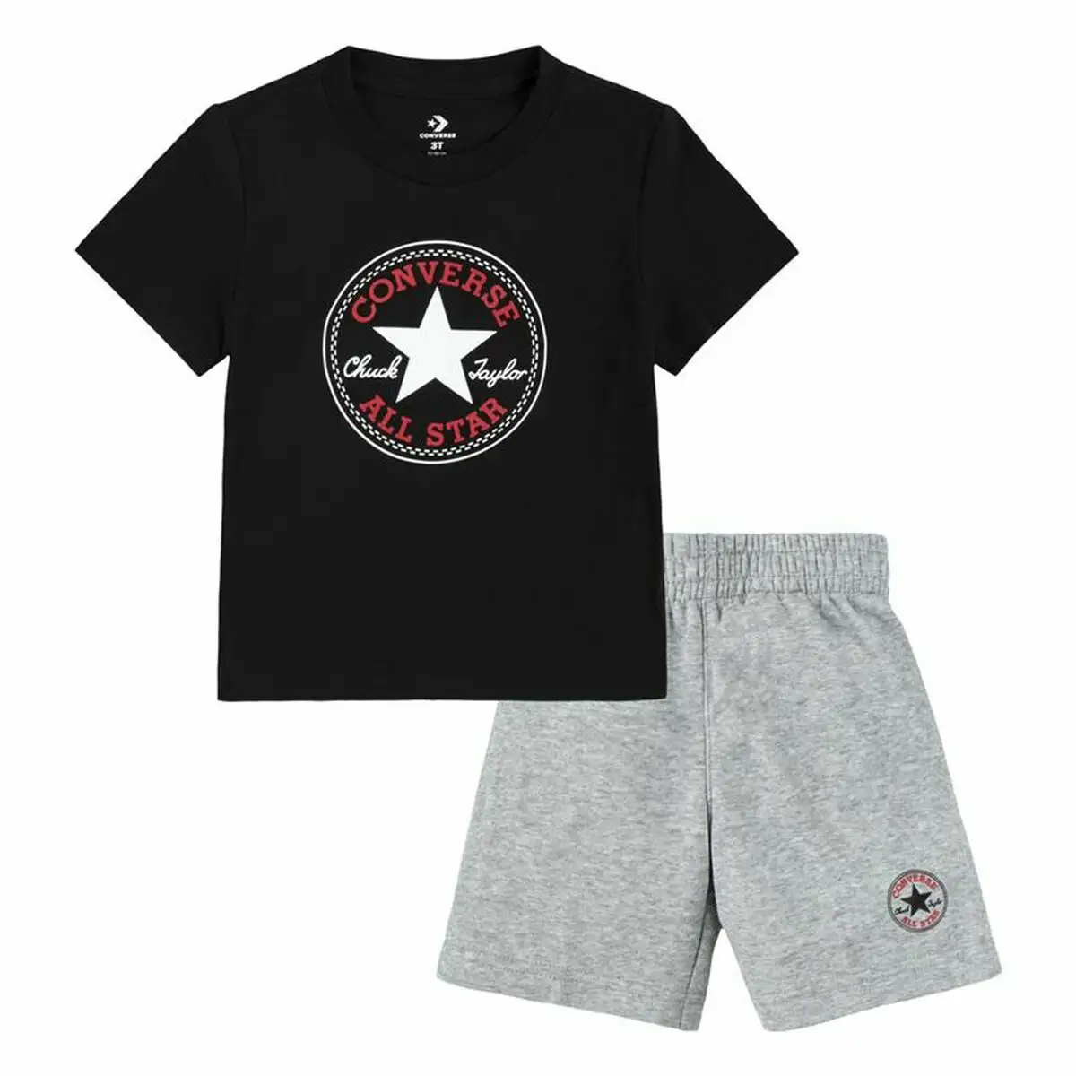 Ensemble de sport pour enfants converse core tee ft short noir gris bebes_1558. Bienvenue sur DIAYTAR SENEGAL - Là où Chaque Objet a une Âme. Plongez dans notre catalogue et trouvez des articles qui portent l'essence de l'artisanat et de la passion.