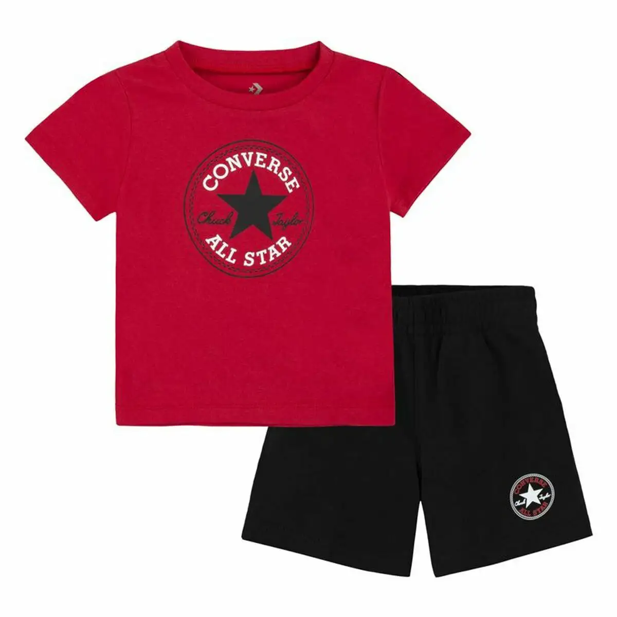 Ensemble de sport pour enfants converse core tee ft short noir magenta bebes_2925. DIAYTAR SENEGAL - Votre Destination pour un Shopping Unique. Parcourez notre catalogue et trouvez des articles qui expriment votre singularité et votre style.