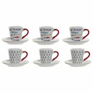 Ensemble de tasses a cafe dkd home decor metal multicouleur gres 130 ml_6391. DIAYTAR SENEGAL - Où Chaque Produit est une Histoire à Raconter. Découvrez notre sélection de produits qui vous permettent de créer votre propre récit à travers vos achats.
