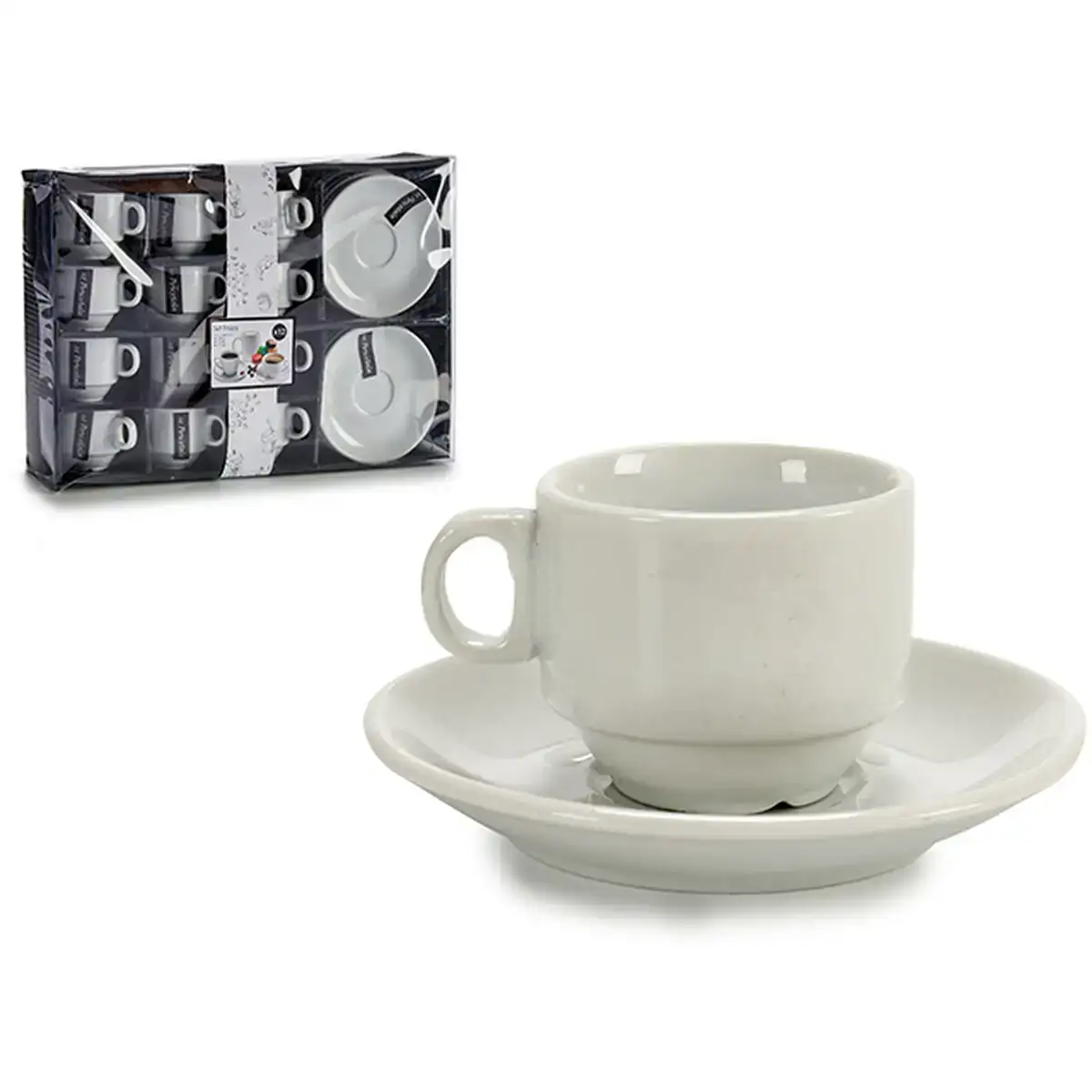 Ensemble de tasses a cafe porcelaine blanc 12 unites _2880. DIAYTAR SENEGAL - Votre Destination Shopping Inspirante. Explorez notre catalogue pour trouver des articles qui stimulent votre créativité et votre style de vie.