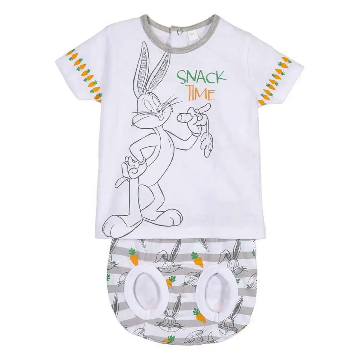 Ensemble de vetements looney tunes bebe blanc gris_1508. Entrez dans le Monde de DIAYTAR SENEGAL - Où Chaque Produit Raconte une Histoire Unique. Explorez notre sélection et laissez-vous transporter par des récits à travers les articles que vous choisissez.