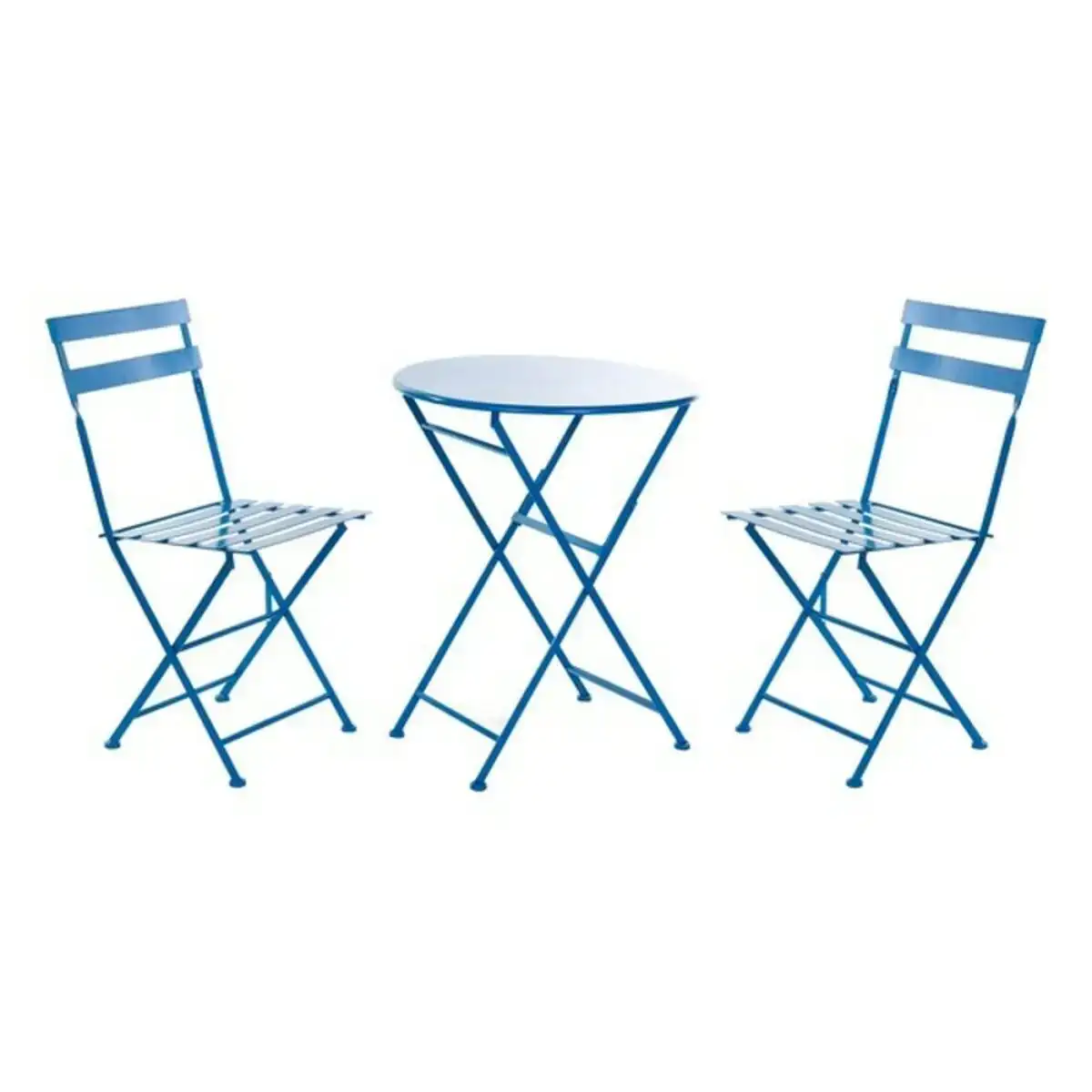 Ensemble table 2 chaises dkd home decor bleu metal 3 pcs _3008. DIAYTAR SENEGAL - Votre Passage vers l'Éclat et la Beauté. Explorez notre boutique en ligne et trouvez des produits qui subliment votre apparence et votre espace.