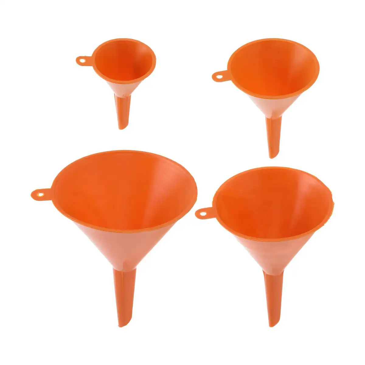 Entonnoir lot orange pvc 4 pieces _5921. DIAYTAR SENEGAL - Où la Tradition s'Harmonise avec le Moderne. Parcourez notre gamme diversifiée et choisissez des produits qui révèlent l'âme du Sénégal.