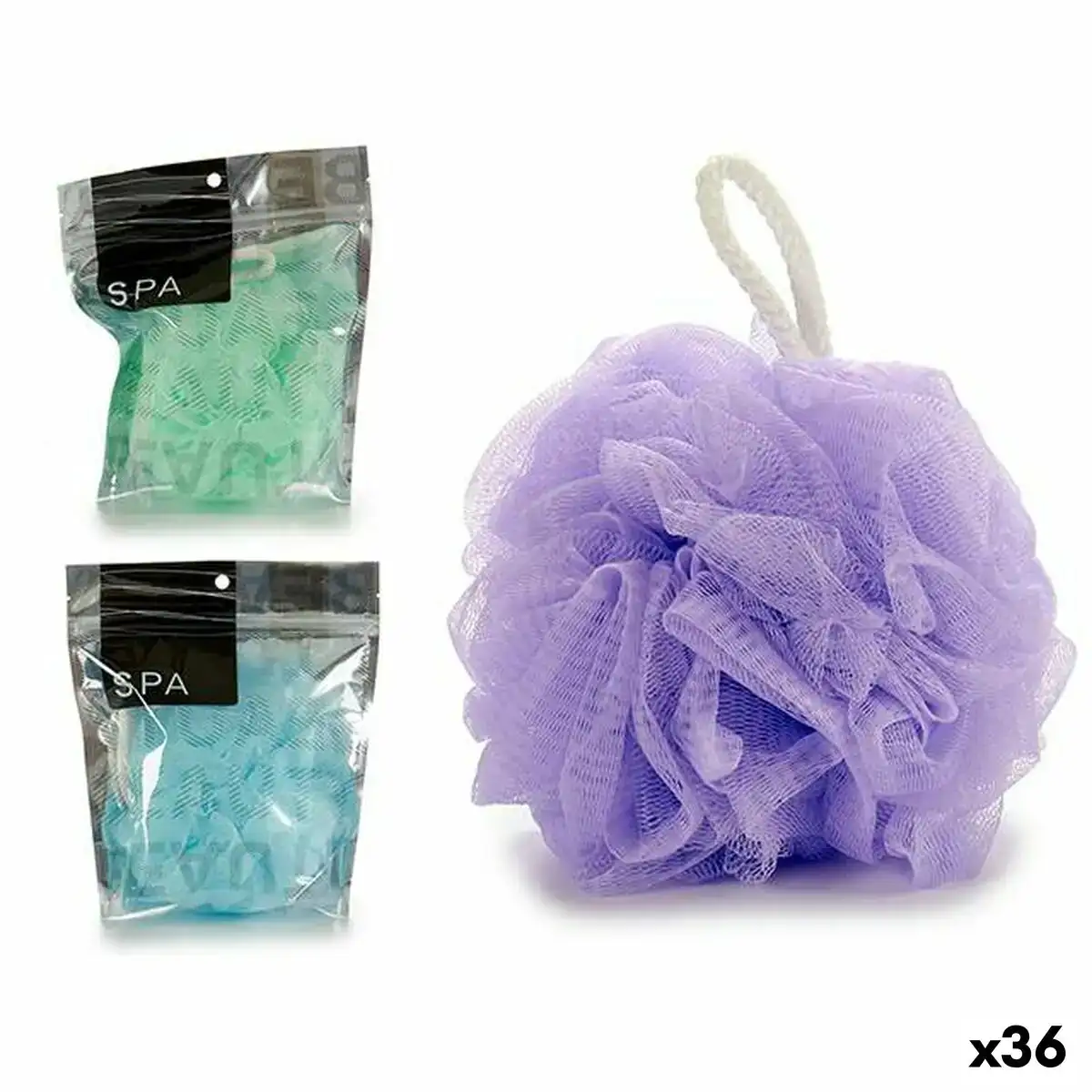 Eponge corporelle pompon tissu 19 x 8 x 13 cm 36 unites _9466. DIAYTAR SENEGAL - Votre Passage vers l'Exceptionnel. Explorez notre boutique en ligne, où chaque produit est choisi avec soin pour offrir une expérience de shopping inoubliable.