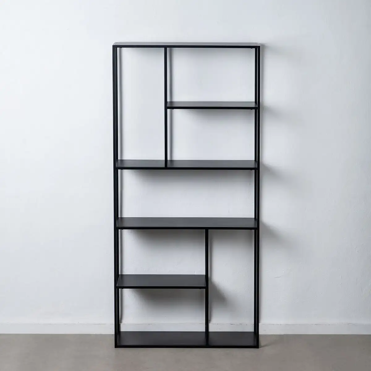 Etagere 90 x 30 x 188 cm noir acier_7863. DIAYTAR SENEGAL - Votre Portail Vers l'Exclusivité. Explorez notre boutique en ligne pour trouver des produits uniques et exclusifs, conçus pour les amateurs de qualité.