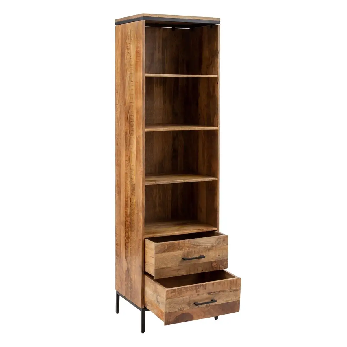 Etagere ava 55 x 40 x 190 cm naturel bois de manguier_3735. DIAYTAR SENEGAL - Votre Passage vers la Découverte. Explorez notre boutique en ligne pour trouver des trésors qui vous attendent, du traditionnel à l'avant-garde.