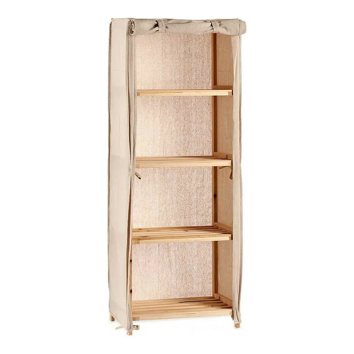 Etagere beige bois tissu 30 x 113 x 42 cm _4277. Découvrez DIAYTAR SENEGAL - Votre Destination de Shopping Inspirée. Naviguez à travers nos offres variées et trouvez des articles qui reflètent votre personnalité et vos goûts.